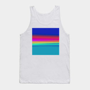 RED BLUE GREEN TEXTURE ART Tank Top